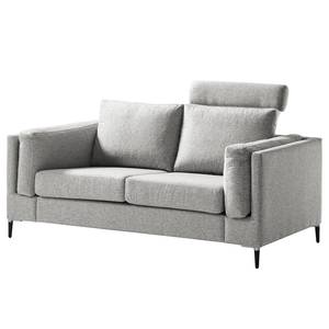 2-Sitzer Sofa COSO Classic+ Webstoff - Webstoff Inze: Hellgrau - Schwarz