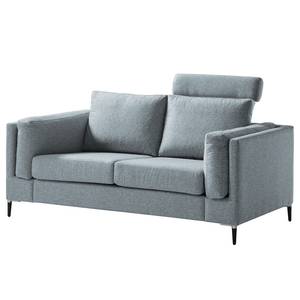 2-Sitzer Sofa COSO Classic+ Webstoff - Webstoff Inze: Graublau - Schwarz