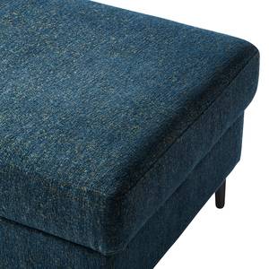 Polsterhocker COSO Classic+ Webstoff - Chenille Rufi: Blau - Breite: 64 cm - Schwarz