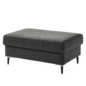 Repose-pieds COSO Classic+ Tissu - Tissu Chenille Rufi: Anthracite - Largeur : 95 cm - Noir