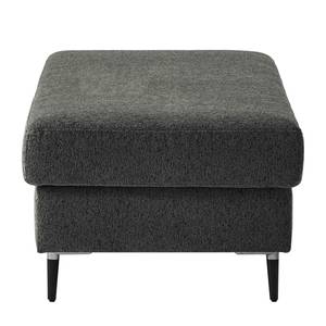 Repose-pieds COSO Classic+ Tissu - Tissu Chenille Rufi: Anthracite - Largeur : 95 cm - Noir