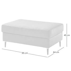 Gestoffeerde hocker COSO Classic+ echt leer - Leer Taru: Olijfgroen - Breedte: 95 cm - Zwart