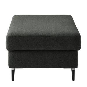 Repose-pieds COSO Classic+ Tissu - Tissu Inze: Gris foncé - Largeur : 95 cm - Noir