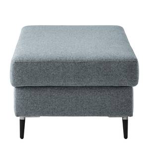 Repose-pieds COSO Classic+ Tissu - Tissu Inze: Gris bleu - Largeur : 95 cm - Noir