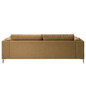 3-Sitzer Sofa COSO Classic+ Webstoff - Webstoff Inze: Hellbraun - Eiche Dunkel