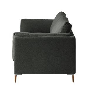 3-Sitzer Sofa COSO Classic+ Webstoff - Webstoff Inze: Dunkelgrau - Eiche Dunkel