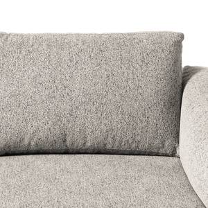 3-Sitzer Sofa COSO Classic+ Webstoff - Chenille Rufi: Beige - Eiche Dunkel