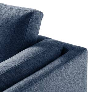 2,5-Sitzer Sofa COSO Classic+ Webstoff - Webstoff Inze: Blau - Eiche Dunkel