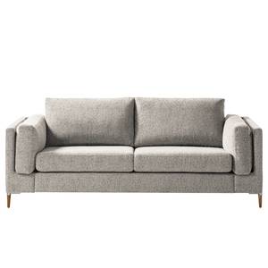 2,5-Sitzer Sofa COSO Classic+ Webstoff - Chenille Rufi: Beige - Eiche Dunkel