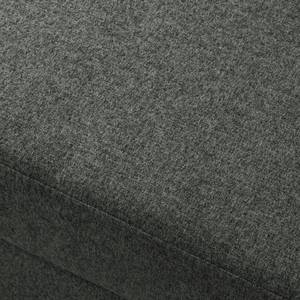 Gestoffeerde hocker COSO Classic+ geweven stof - Geweven stof Inze: Donkergrijs - Breedte: 64 cm - Donkere eikenhout
