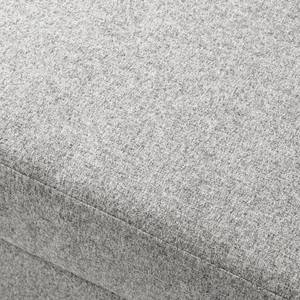 Repose-pieds COSO Classic+ Tissu - Tissu Inze: Gris clair - Largeur : 64 cm - Chêne foncé