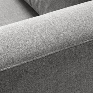 3-Sitzer Sofa COSO Classic Webstoff - Webstoff Milan: Hellgrau - Buche