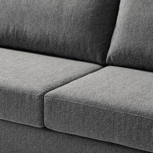 3-Sitzer Sofa COSO Classic Webstoff - Stoff Lica: Hellgrau - Buche