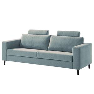 3-Sitzer Sofa COSO Classic Webstoff - Stoff Lica: Petrol - Buche