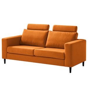 2,5-Sitzer Sofa COSO Classic Webstoff - Webstoff Milan: Rostbraun - Buche