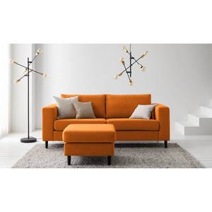 2,5-Sitzer Sofa COSO Classic Webstoff - Webstoff Milan: Rostbraun - Buche