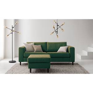 2,5-Sitzer Sofa COSO Classic Webstoff - Stoff Lica: Grün - Buche