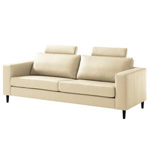 3-Sitzer Sofa COSO Classic Echtleder - Echtleder Neto: Creme - Buche