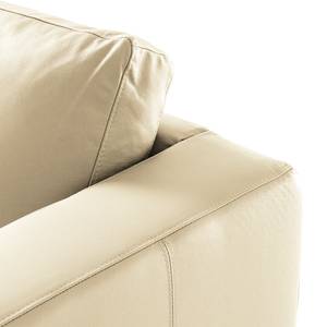 3-Sitzer Sofa COSO Classic Echtleder - Echtleder Neto: Creme - Buche