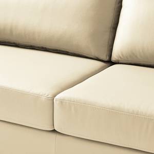 3-Sitzer Sofa COSO Classic Echtleder - Echtleder Neto: Creme - Buche