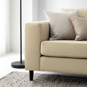 3-Sitzer Sofa COSO Classic Echtleder - Echtleder Neto: Creme - Buche