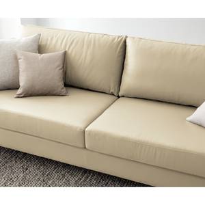 3-Sitzer Sofa COSO Classic Echtleder - Echtleder Neto: Creme - Buche