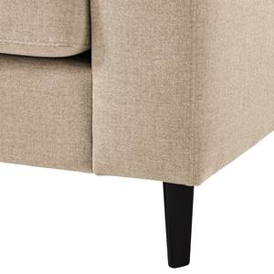 3-Sitzer Sofa COSO Classic Webstoff - Webstoff Milan: Beige - Buche