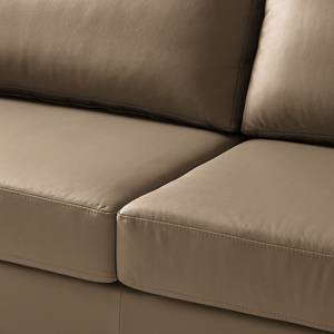 3-Sitzer Sofa COSO Classic Echtleder - Echtleder Neto: Taupe - Buche