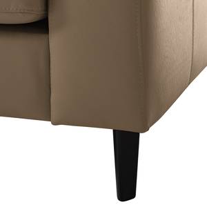 3-Sitzer Sofa COSO Classic Echtleder - Echtleder Neto: Taupe - Buche