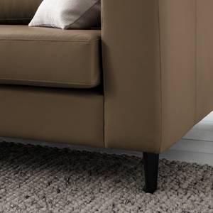 3-Sitzer Sofa COSO Classic Echtleder - Echtleder Neto: Taupe - Buche