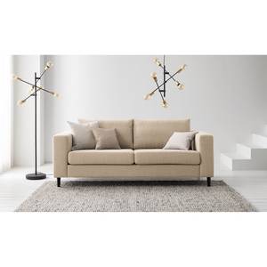 2,5-Sitzer Sofa COSO Classic Webstoff - Webstoff Milan: Beige - Buche