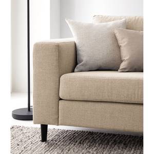 2,5-Sitzer Sofa COSO Classic Webstoff - Webstoff Milan: Beige - Buche