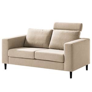 2-Sitzer Sofa COSO Classic Webstoff - Webstoff Milan: Beige - Buche