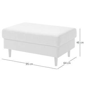 Gestoffeerde hocker COSO Classic geweven stof - Geweven stof Milan: Roestbruin - Breedte: 95 cm - Beuk