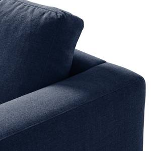 2,5-Sitzer Sofa COSO Classic Webstoff - Webstoff Milan: Dunkelblau - Buche