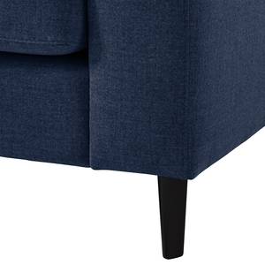 2,5-Sitzer Sofa COSO Classic Webstoff - Webstoff Milan: Dunkelblau - Buche