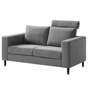 2-Sitzer Sofa COSO Classic Webstoff - Stoff Lica: Hellgrau - Buche