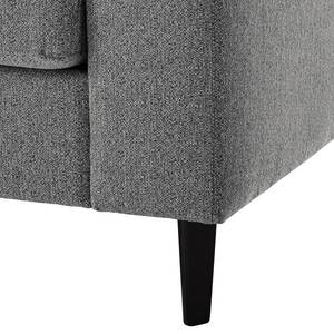 2-Sitzer Sofa COSO Classic Webstoff - Stoff Lica: Hellgrau - Buche