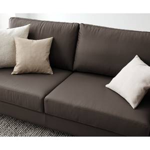 2,5-Sitzer Sofa COSO Classic Echtleder - Echtleder Neto: Braun - Buche