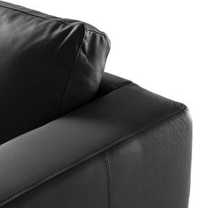 2,5-Sitzer Sofa COSO Classic Echtleder - Echtleder Neto: Schwarz - Buche
