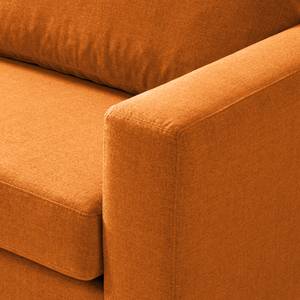 2-Sitzer Sofa COSO Classic Webstoff - Webstoff Milan: Rostbraun - Buche