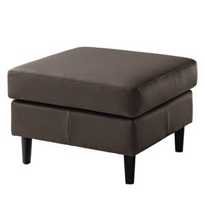 Gestoffeerde hocker COSO Classic echt leer - Leer Neto: Bruin - Breedte: 64 cm - Beuk