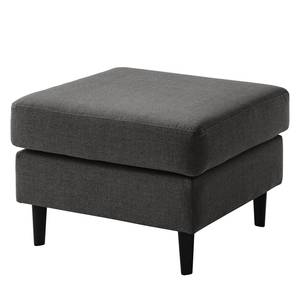 Gestoffeerde hocker COSO Classic geweven stof - Geweven stof Milan: Antraciet - Breedte: 64 cm - Beuk