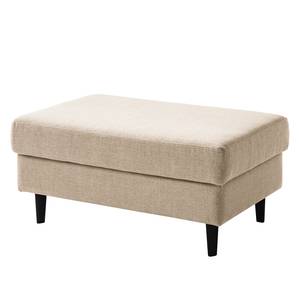 Gestoffeerde hocker COSO Classic geweven stof - Geweven stof Milan: Beige - Breedte: 95 cm - Beuk