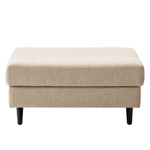 Gestoffeerde hocker COSO Classic geweven stof - Geweven stof Milan: Beige - Breedte: 95 cm - Beuk