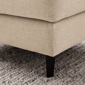 Gestoffeerde hocker COSO Classic geweven stof - Geweven stof Milan: Beige - Breedte: 95 cm - Beuk