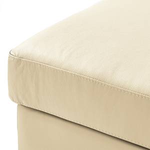 Repose-pieds COSO Classic Cuir véritable - Cuir Neto : Crème - Largeur : 95 cm - Hêtre