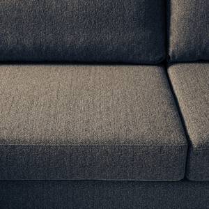 Ecksofa COSO Classic mit Ottomane Webstoff - Stoff Lica: Blau - Breite: 304 cm - Ottomane davorstehend links - Keine Funktion - Buche