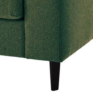 Ecksofa COSO Classic mit Ottomane Webstoff - Stoff Lica: Grün - Breite: 304 cm - Ottomane davorstehend links - Keine Funktion - Buche