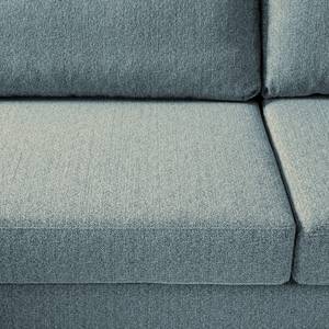 Ecksofa COSO Classic mit Ottomane Webstoff - Stoff Lica: Petrol - Breite: 304 cm - Ottomane davorstehend rechts - Keine Funktion - Buche